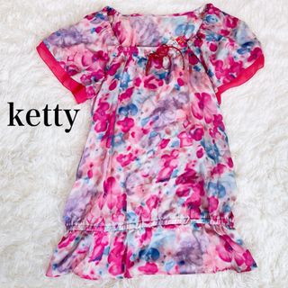 ketty - 【新品タグ付き】ketty 花柄 半袖 カットソー トップス レディース ピンク