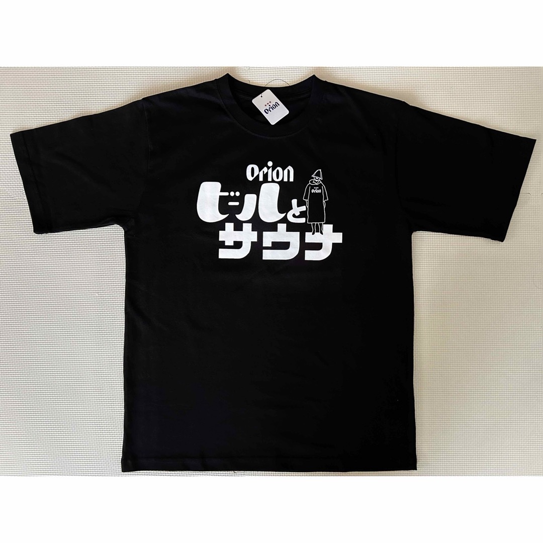 オリオンビール(オリオンビール)の【新品未使用】沖縄限定Tシャツ　オリオンビール×ビールとサウナ　lサイズ　半袖 メンズのトップス(Tシャツ/カットソー(半袖/袖なし))の商品写真