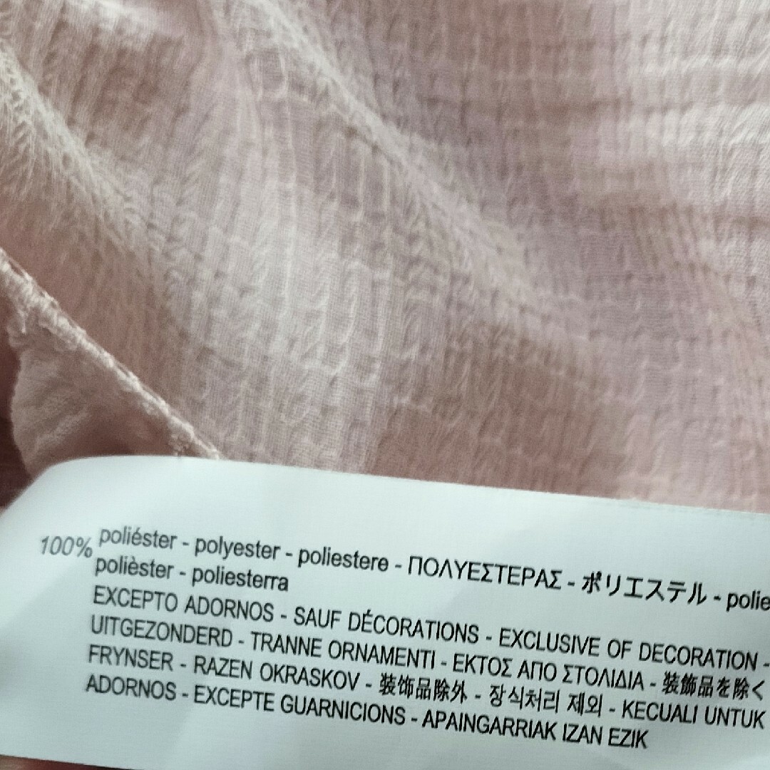 ZARA(ザラ)のおすすめ！ZARA シフォンブラウス シアーピンク レディースのトップス(シャツ/ブラウス(半袖/袖なし))の商品写真