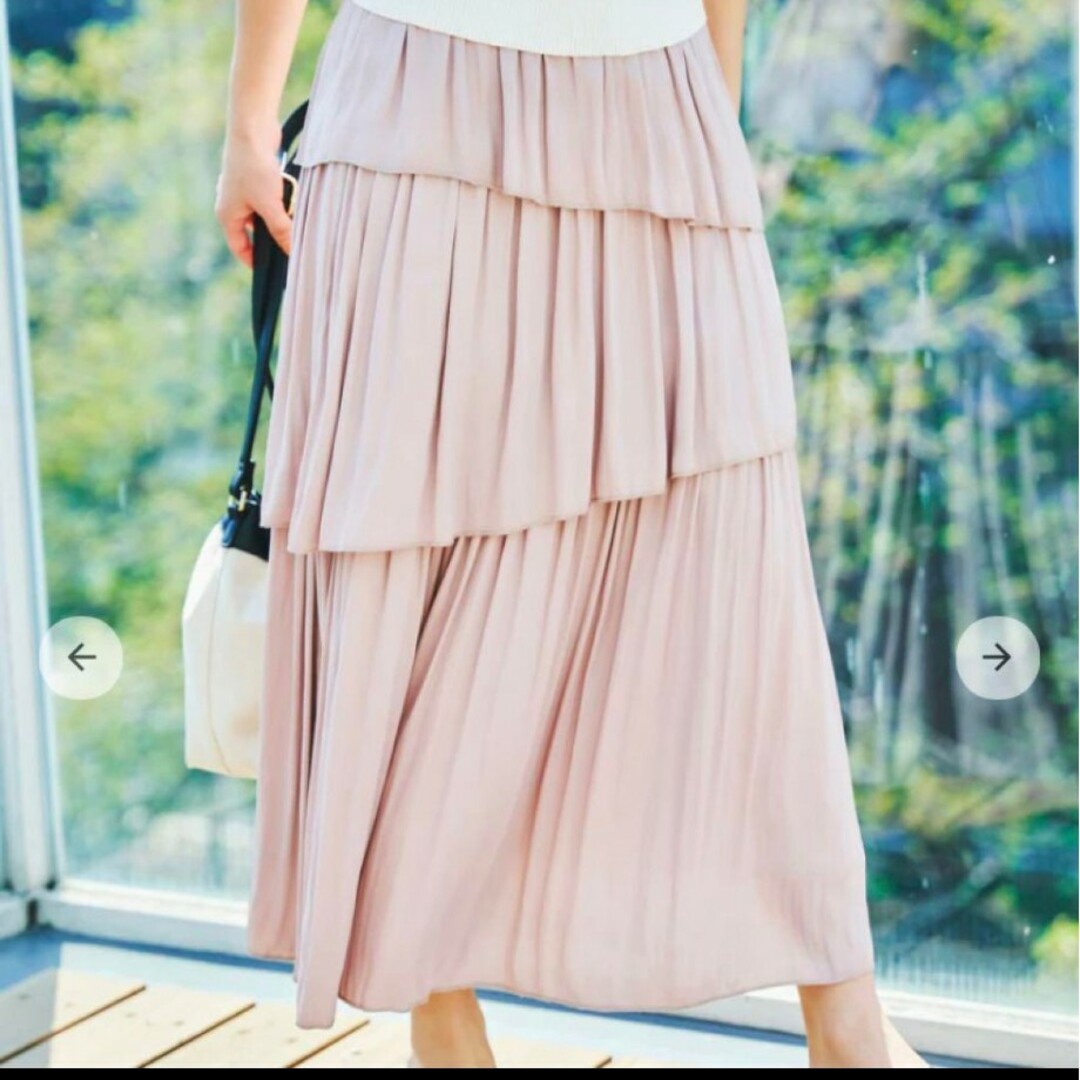 COHINA(コヒナ)のCOHINA ランダムティアードギャザースカート レディースのスカート(ロングスカート)の商品写真