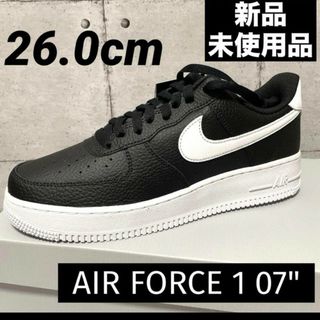 ナイキ(NIKE)のNIKE AIR FORCE 1 07 ブラック　ホワイト　エアフォース1 26(スニーカー)