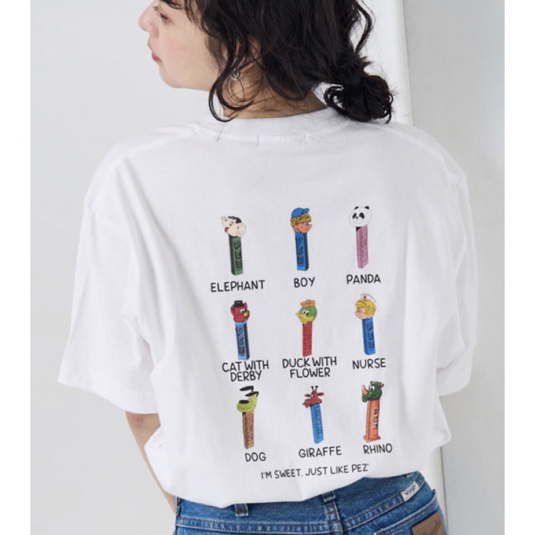 FREAK'S STORE(フリークスストア)のPEZ 9dispenser T-shirt/ ペッツ9ディスペンサーTシャツ レディースのトップス(Tシャツ(半袖/袖なし))の商品写真