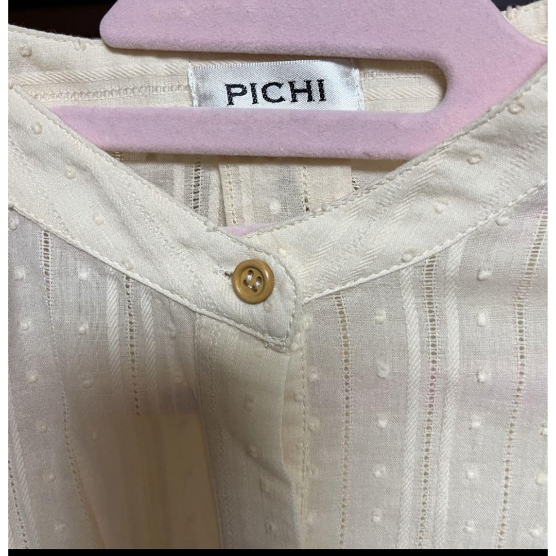 PICHI(ピイチ)のPICHI コットン レース シャツ ブラウス レディースのトップス(シャツ/ブラウス(長袖/七分))の商品写真