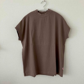 【未使用】コーエン　coen　リピT ハイネック　半袖Tシャツ　ブラウン　M