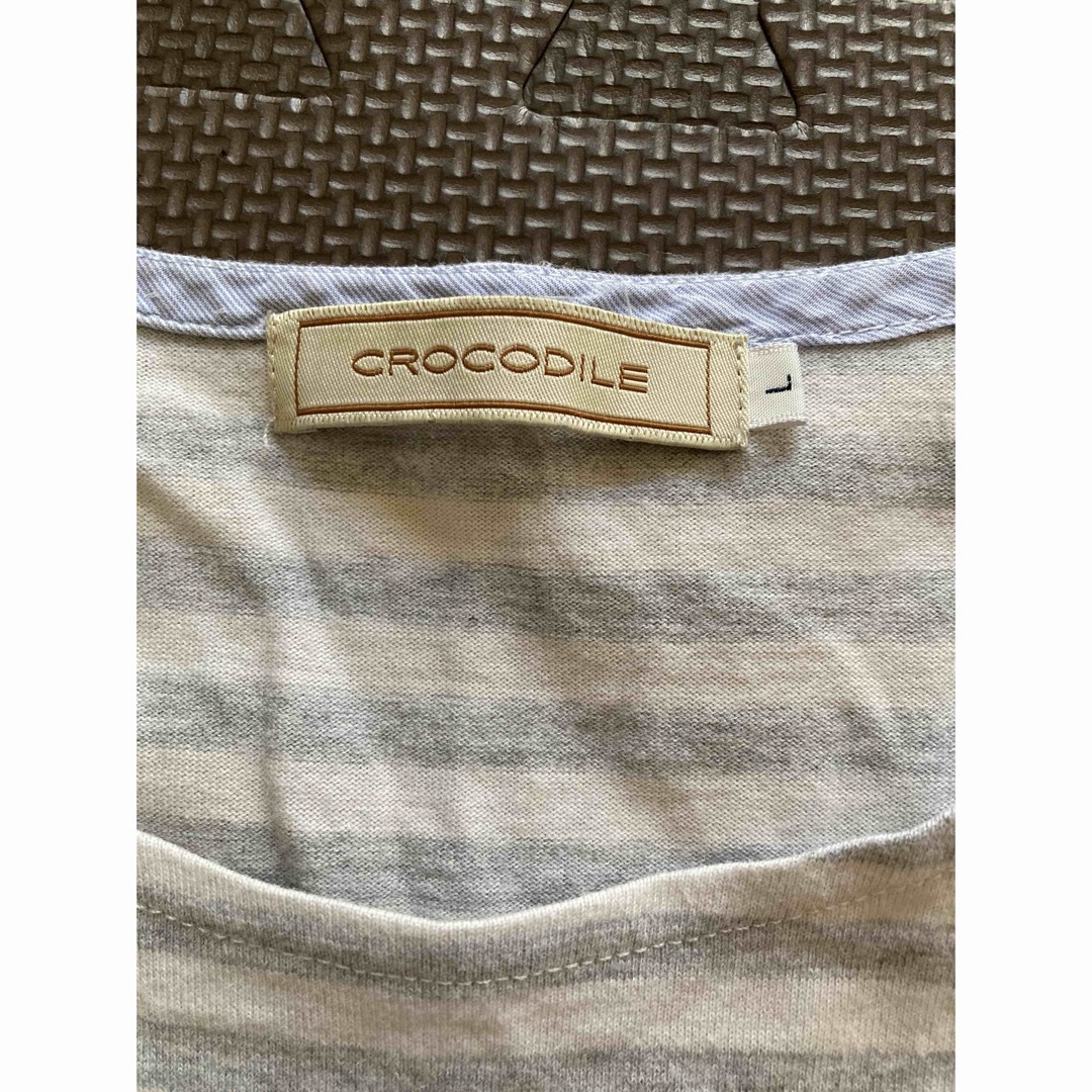 Crocodile(クロコダイル)のクロコダイル ボーダーカットソー レディースのトップス(カットソー(長袖/七分))の商品写真