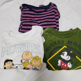 ベビーギャップ(babyGAP)のGAP長袖Tシャツ3枚　サイズ100(Tシャツ/カットソー)