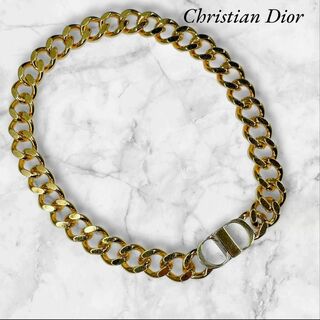 クリスチャンディオール(Christian Dior)のクリスチャンディオール チェーンリンクネックレス CD ICON ゴールド(ネックレス)
