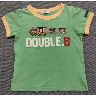 ダブルビー(DOUBLE.B)のダブルビーグリーン×イエローTシャツ100サイズ(Tシャツ/カットソー)