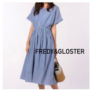 フレディアンドグロスター(FREDY & GLOSTER)のFREDY&GLOSTER ストライプ　ワンピース(ひざ丈ワンピース)