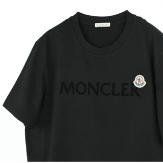 MONCLER - ★定価53,900円★MONCLER Tシャツ Ｍ　モンクレール ロゴ ブラック