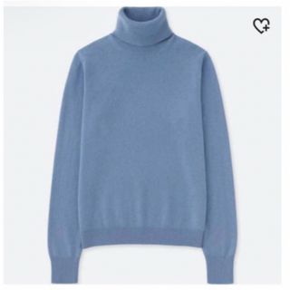 UNIQLO✳︎カシミヤ　タートルネック　ブルー　L 