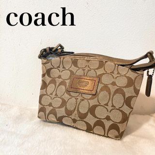 コーチ(COACH)の美品✨COACH コーチハンドバッグトートバッグブラウン茶シグネチャー総柄(トートバッグ)