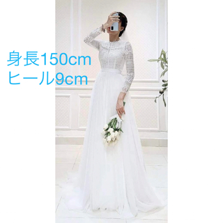 2way ウェディングドレス•結婚式のプチ前撮りドレス(ウェディングドレス)