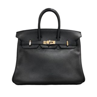 エルメス(Hermes)の　エルメス HERMES バーキン25 ブラック シルバー金具 牛革 スイフト レディース ハンドバッグ(ハンドバッグ)