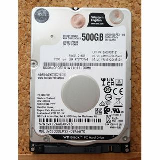 【送料無料】内蔵ハードディスク 2.5インチ HDD SATA 500GB 7,(PCパーツ)