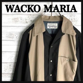 ワコマリア(WACKO MARIA)の9767【希少デザイン】ワコマリア☆ツートーン人気カラー長袖シャツ　美品(シャツ)