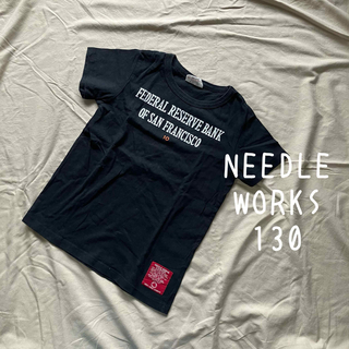 ニードルワークスーン(NEEDLE WORK SOON)のニードルワークス 130 Tシャツ 黒 ブラック 半袖(Tシャツ/カットソー)