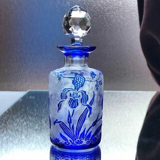 バカラ(Baccarat)の希少美しいヴァル　サン　ランベールVal Saint Lamber香水瓶★蘭の花(その他)