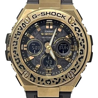 カシオ(CASIO)のCASIO カシオ G-SHOCK 腕時計 GST-W310WLP-1A9JR WILDLIFE PROMISINGコラボモデル メンズ ヒョウ柄 稼働品 【良品】 U2401K69(ラバーベルト)