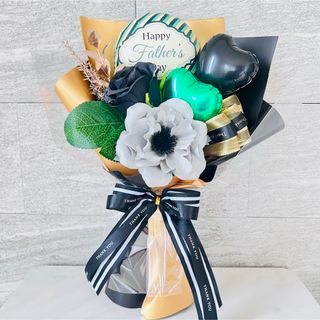 お菓子ブーケ　バルーンブーケ　父の日　花束　プレゼント　ギフト　お父さん(菓子/デザート)