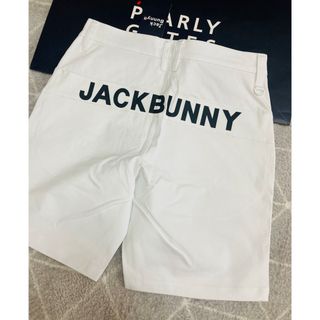 ジャックバニー(JACK BUNNY!!)の新品 パーリーゲイツ ジャックバニー 2WAYショートパンツ(5)サイズL/白(ウエア)