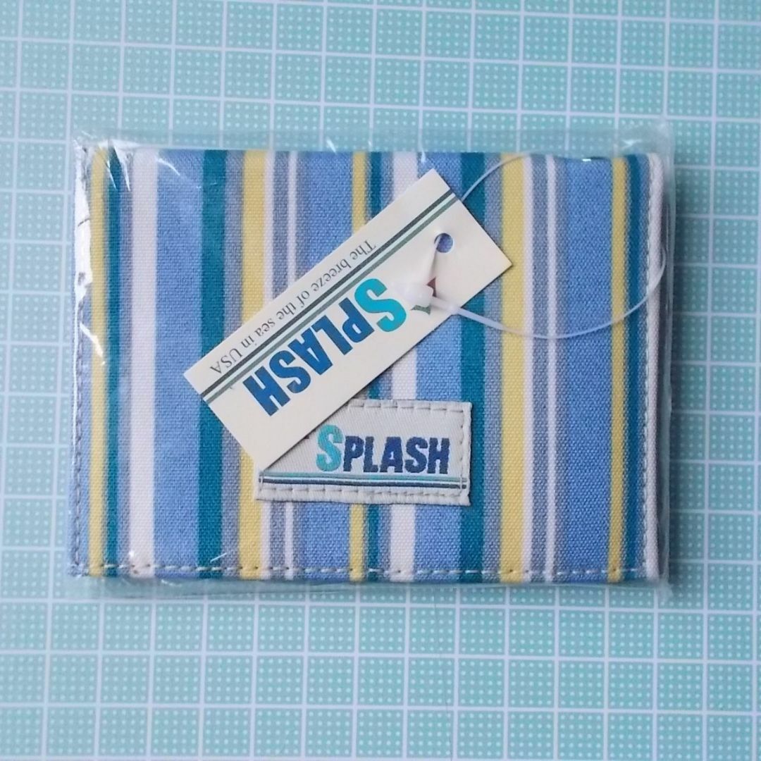 SPLASH両面パスケースブルーストライブ レディースのファッション小物(名刺入れ/定期入れ)の商品写真