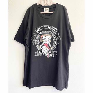 ベティブープ(Betty Boop)の新品未使用 BettyBoop ベティ・ブープ 半袖 Tシャツ ブラック 2(Tシャツ/カットソー(半袖/袖なし))