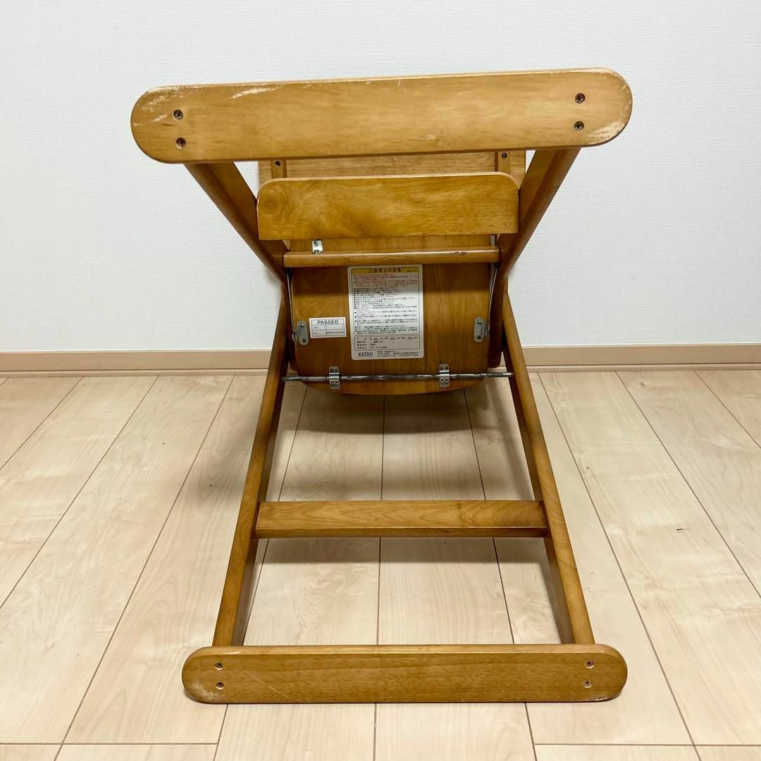 KATOJI(カトージ)のKATOJI カトージ ベビーチェア 木製 ハイチェア テーブル付 折りたたみ キッズ/ベビー/マタニティの寝具/家具(その他)の商品写真