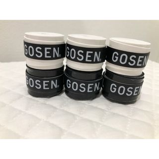 ゴーセン(GOSEN)のGOSEN グリップテープ 6個 白黒★迅速発送 ゴーセン マイバチ(その他)