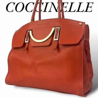 COCCINELLE コチネレ トートバッグ フラップ シルバー金具 シボレザー(トートバッグ)