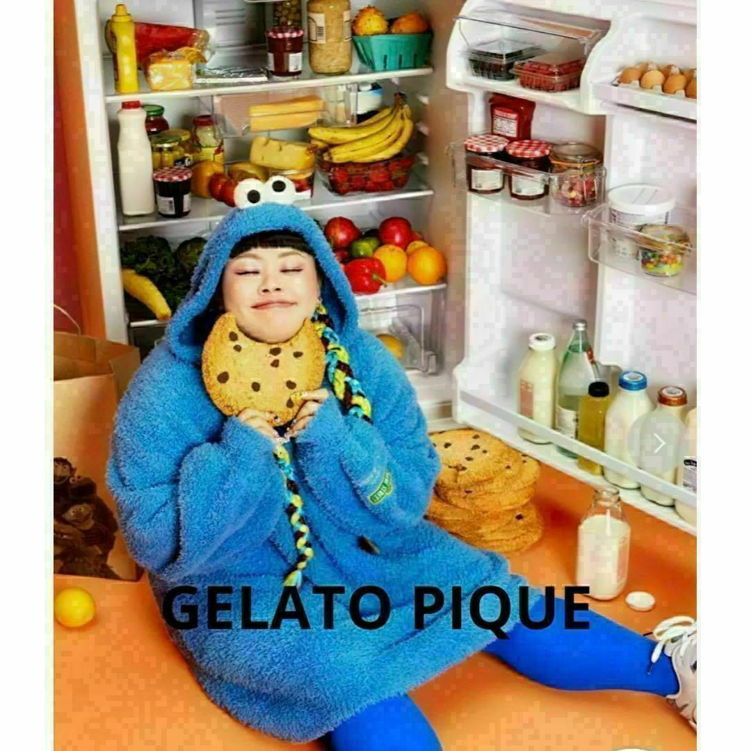 gelato pique(ジェラートピケ)のジェラートピケ × セサミストリート クッキーモンスター ワンピース レディースのワンピース(ひざ丈ワンピース)の商品写真