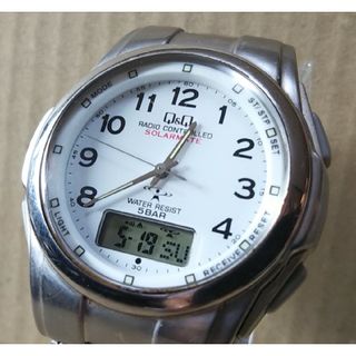 CITIZEN - 電池新品 CITIZEN Q&Q UP02 電波 ソーラー 腕時計 メンズ