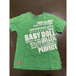 ベビードール(BABYDOLL)のベビードール　Tシャツ　緑(Tシャツ(半袖/袖なし))