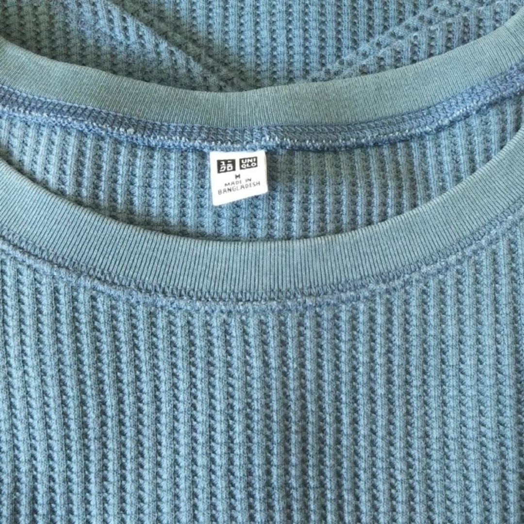 UNIQLO(ユニクロ)のワッフルクルーネックT(半袖)　ユニクロ レディースのトップス(Tシャツ(半袖/袖なし))の商品写真