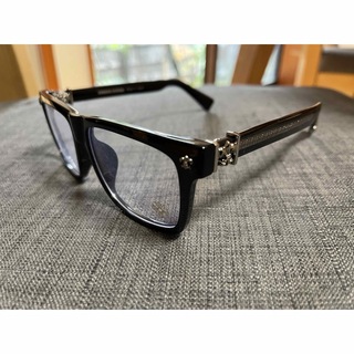 ⚠️新品★高級仕様の眼鏡フレーム❣️メガネフレーム艶黒×メタル銀SPLAT-A似(サングラス/メガネ)