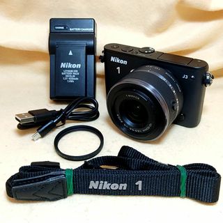 Nikon - ミラーレス一眼カメラ Nikon 1 J3 標準ズームレンズ ブラック