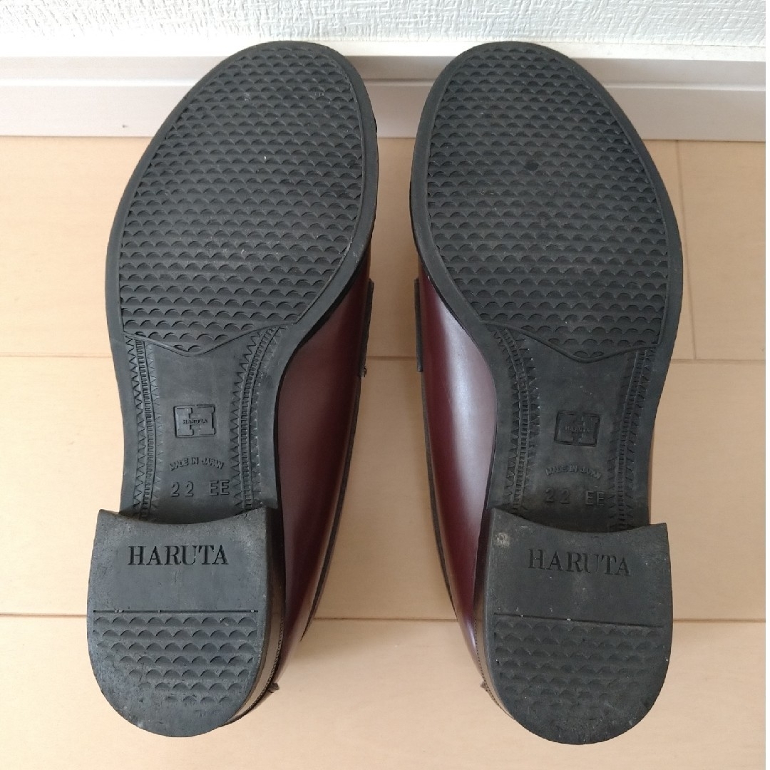 HARUTA(ハルタ)のHARUTA × RONI ブラウンのキッズ ローファー 22.0cm ハート キッズ/ベビー/マタニティのキッズ靴/シューズ(15cm~)(ローファー)の商品写真