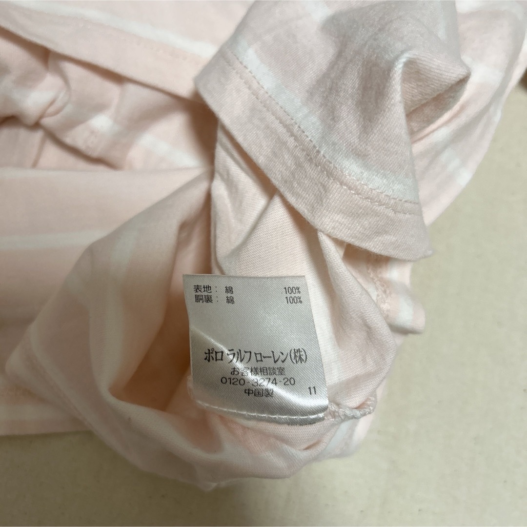 POLO RALPH LAUREN(ポロラルフローレン)のラルフローレン★ポロシャツボーダーワンピース　80 キッズ/ベビー/マタニティのベビー服(~85cm)(ワンピース)の商品写真