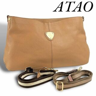 ATAO - 美品 ATAO 2way ショルダーバッグ ハンドバッグ シボレザー A4
