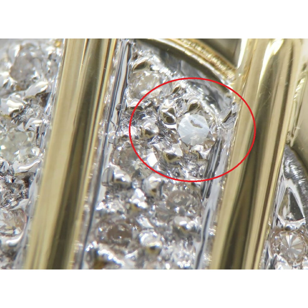 【新着】K18YG/WG ダイヤモンド0.44ct カフス 【池袋店】【中古】 メンズのアクセサリー(その他)の商品写真