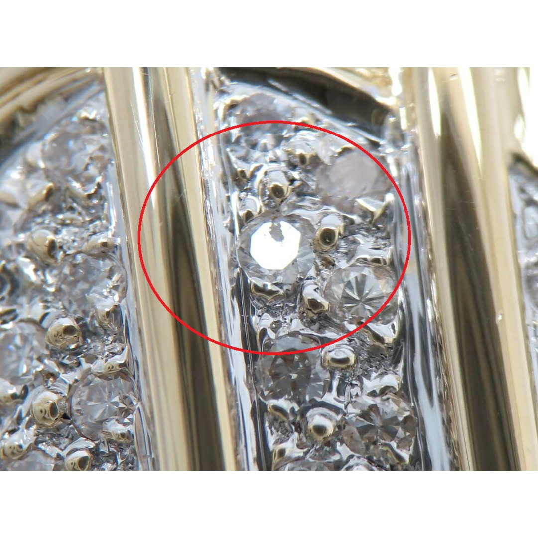 【新着】K18YG/WG ダイヤモンド0.44ct カフス 【池袋店】【中古】 メンズのアクセサリー(その他)の商品写真