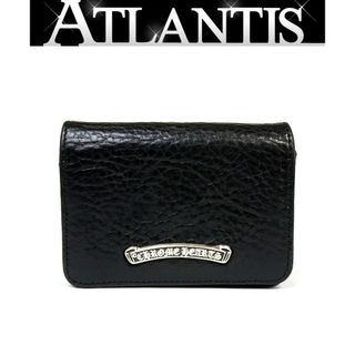 クロムハーツ(Chrome Hearts)のCHROME HEARTS 銀座店 クロムハーツ 3ポケットカードケース 名刺入れ レザー SV925 黒 95089(その他)