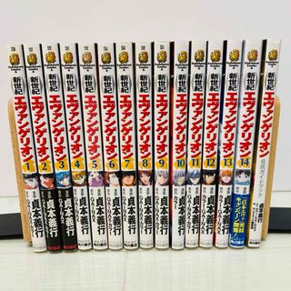 カドカワショテン(角川書店)の新世紀エヴァンゲリオン　全巻　1-14巻+公式ガイドブック(全巻セット)