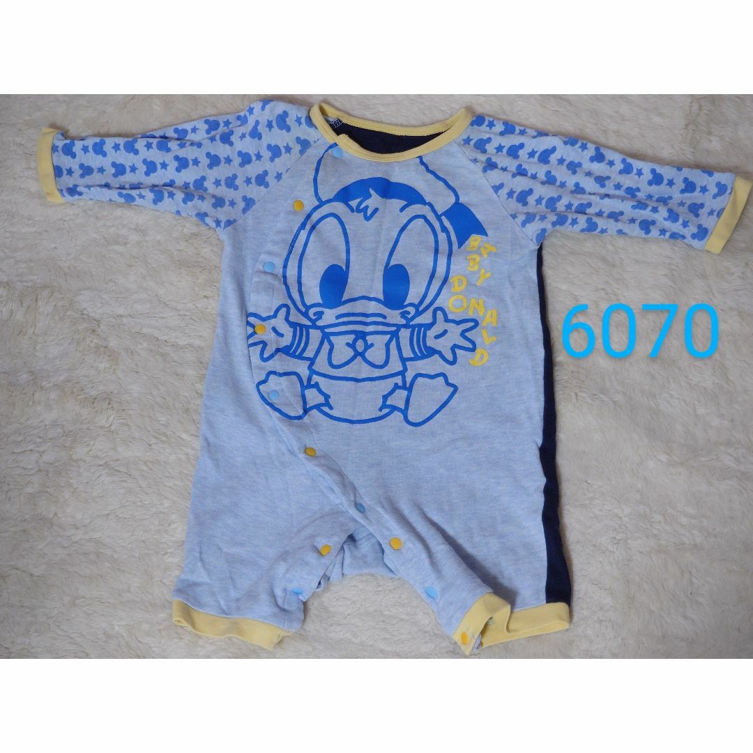 Disney(ディズニー)のロンパース♪ドナルド♪6070 キッズ/ベビー/マタニティのベビー服(~85cm)(ロンパース)の商品写真