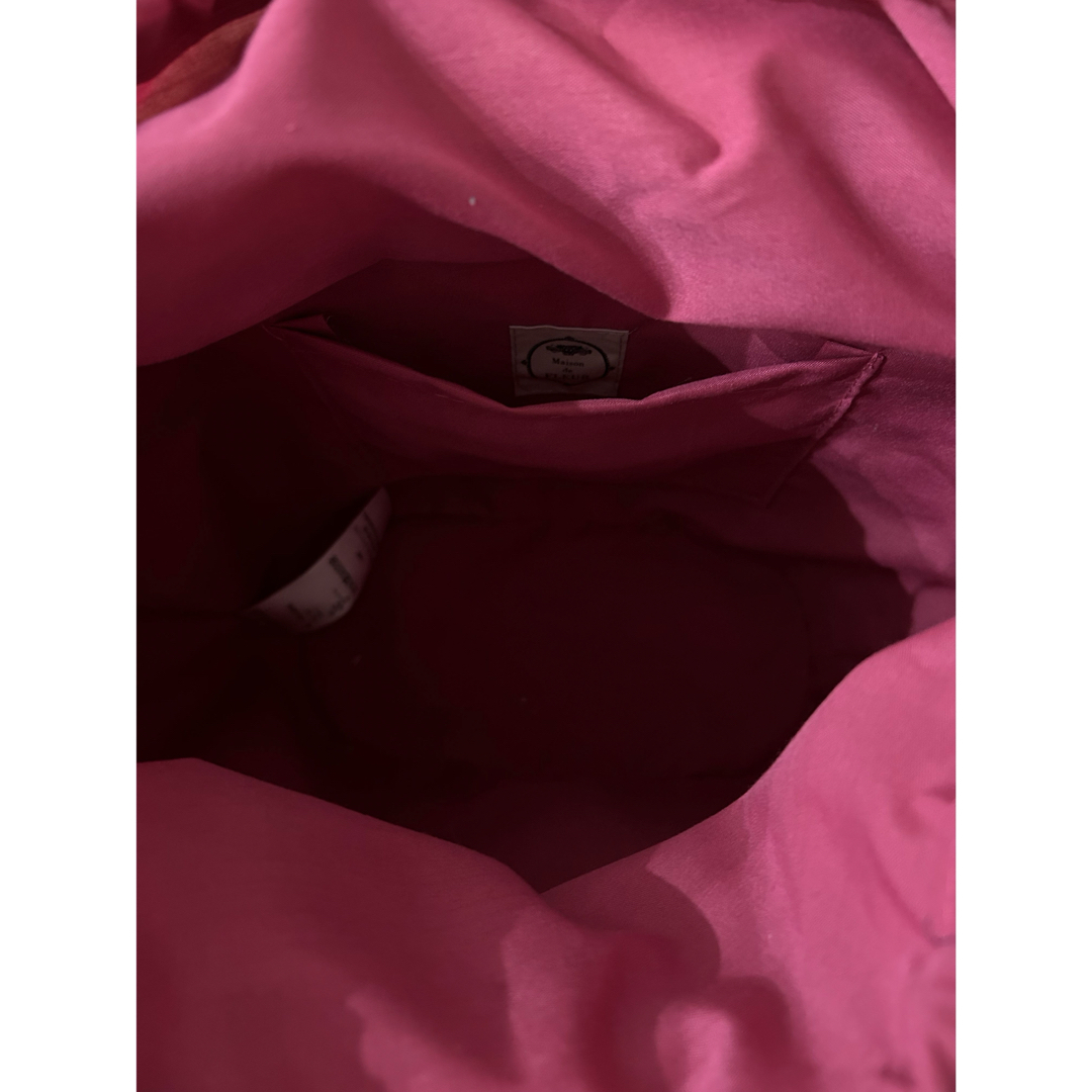 Maison de FLEUR(メゾンドフルール)のメゾンドフルール　ギンガムチェック　リボン　かごバッグ レディースのバッグ(かごバッグ/ストローバッグ)の商品写真
