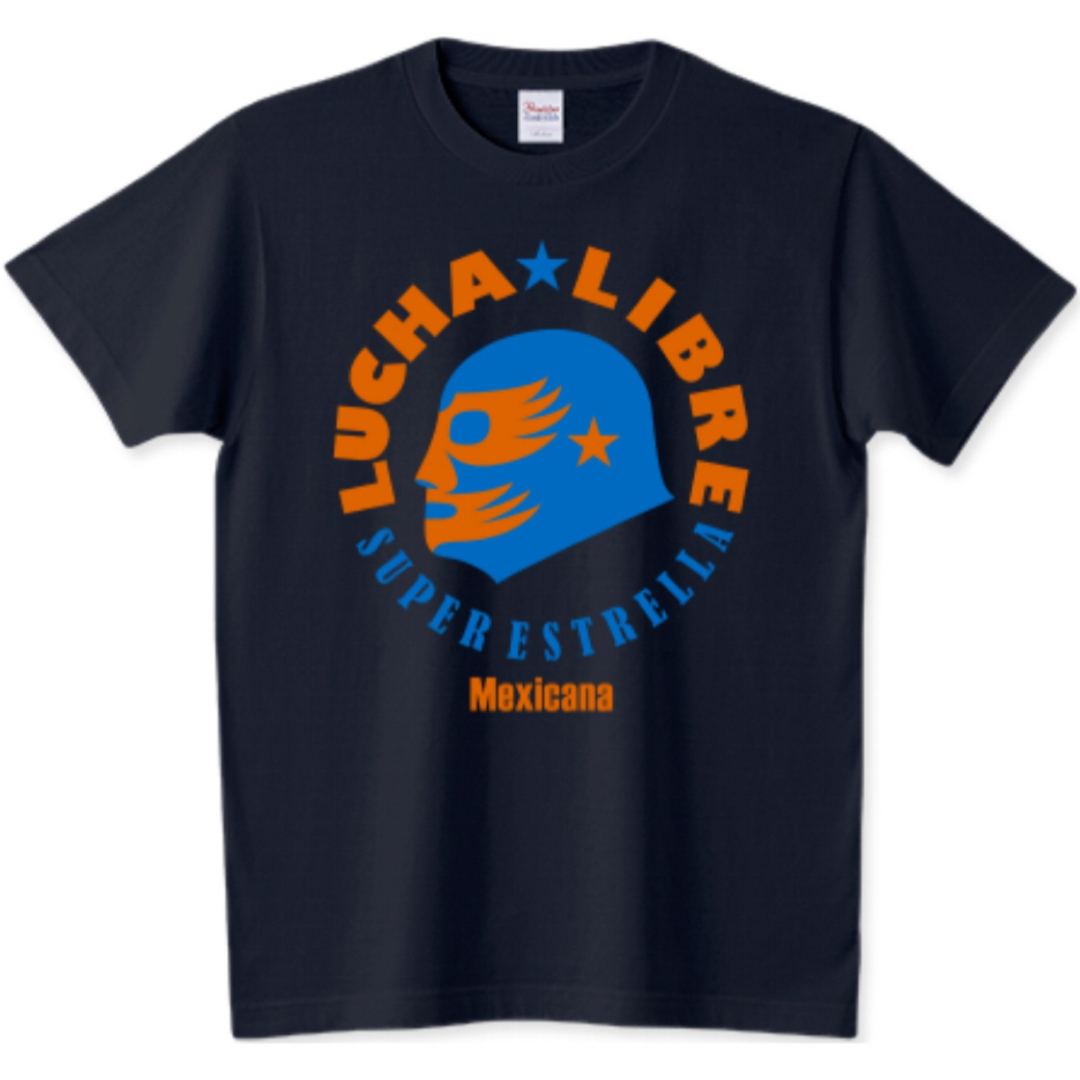 Printstar(プリントスター)のプロレス Tシャツ ルチャリブレ ミル・マスカラス メキシコ 横顔 黒 01 メンズのトップス(Tシャツ/カットソー(半袖/袖なし))の商品写真