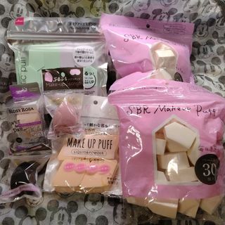 ダイソー(DAISO)のメイク用 パフ スポンジ まとめ売り キャンドゥ ダイソー ロージーローザ(パフ・スポンジ)