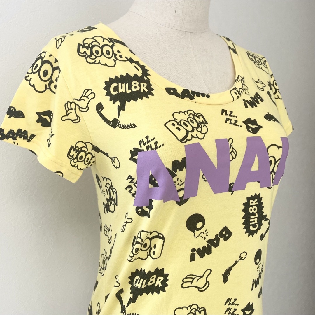 ANAP(アナップ)のアナップ　ポップ柄　ロゴ　Ｔシャツ レディースのトップス(Tシャツ(半袖/袖なし))の商品写真
