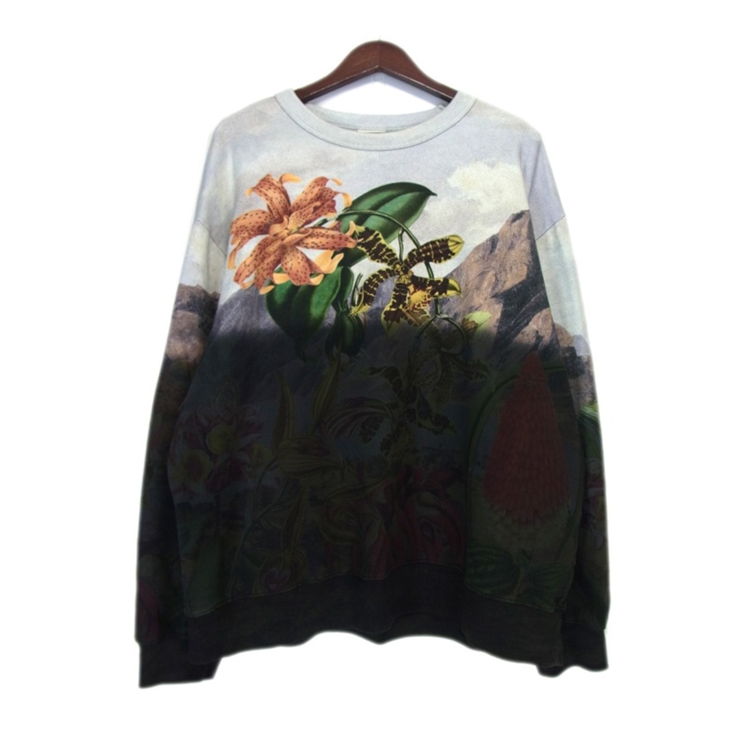 DRIES VAN NOTEN(ドリスヴァンノッテン)のドリスヴァンノッテン DRIES VAN NOTEN ■ 23AW 【 232 021145 7620 900 】 グラデーション フラワー プリント スウェット トレーナー 33455 メンズのトップス(スウェット)の商品写真