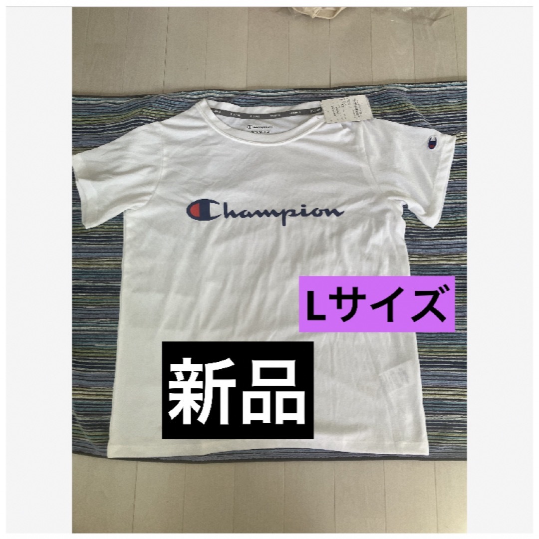 Champion(チャンピオン)の新品チャンピオン　champion Lサイズ　Tシャツ　速乾　防臭　UVカット レディースのトップス(Tシャツ(半袖/袖なし))の商品写真